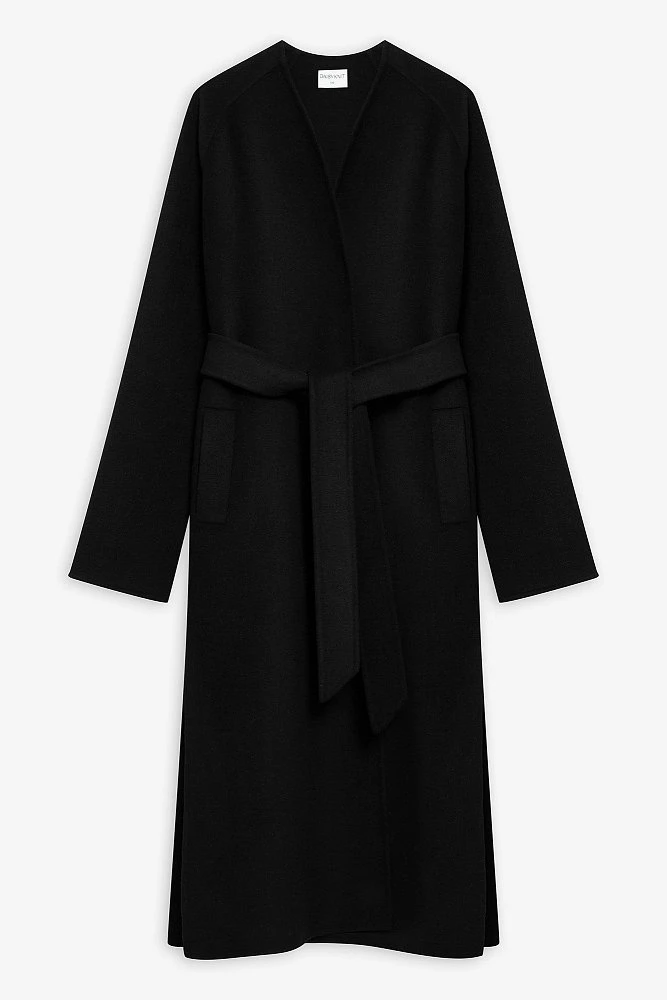 Пальто-халат из шерсти