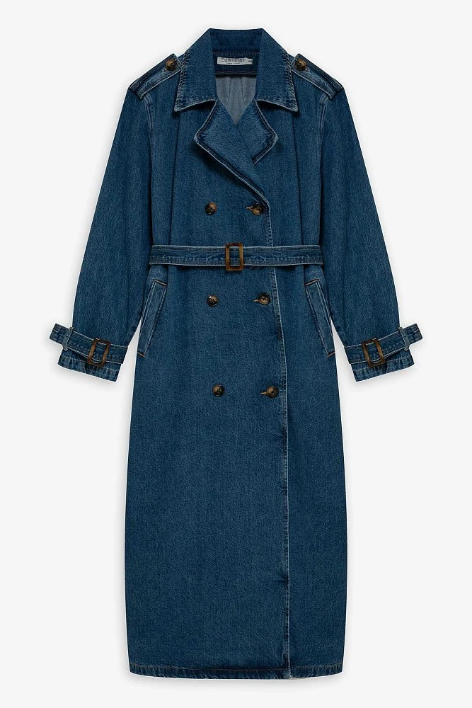 Тренч джинсовый