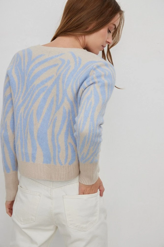 Кардиган жаккардовой вязки