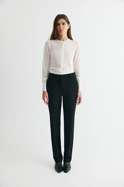 Кардиган полупрозрачный из хлопка (53% хлопок, 47% ацетат Молочный; Размер: L)