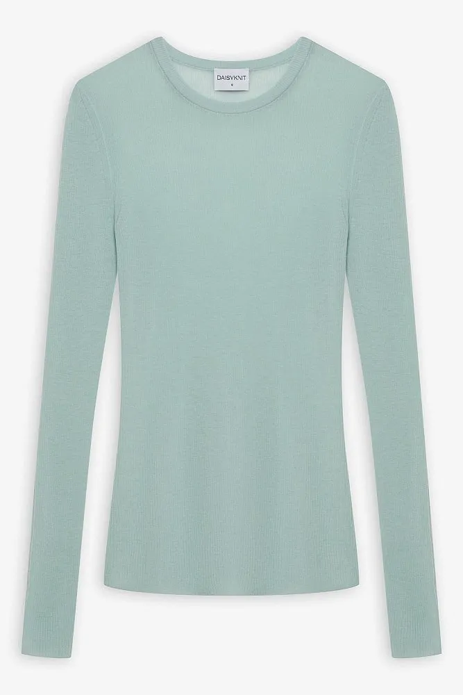 Джемпер прозрачный из тонкой шерсти