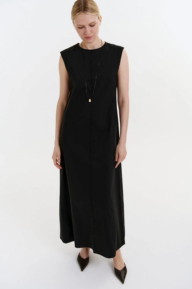 Платье макси из хлопка