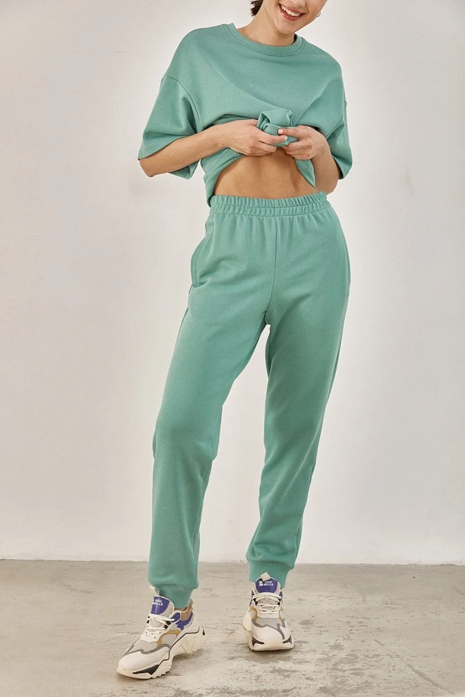 Брюки джоггеры с манжетами