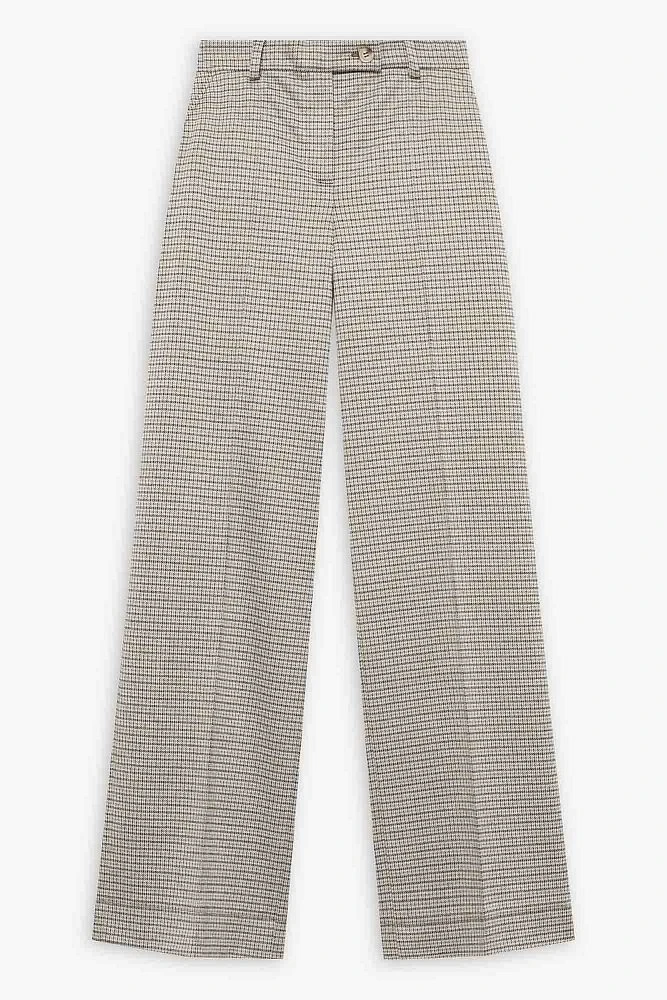 Брюки трикотажные широкие с отстрочкой