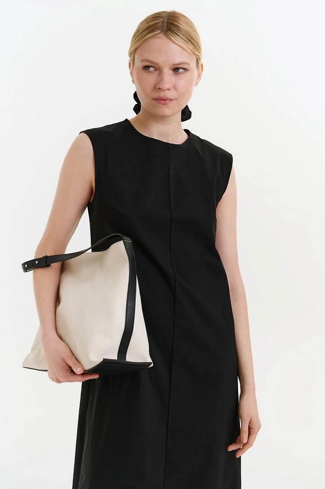 Платье макси из хлопка