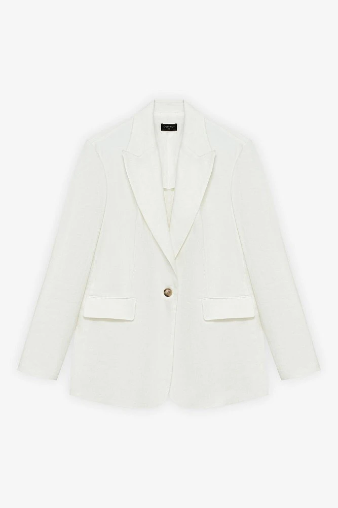 Жакет однобортный изо льна