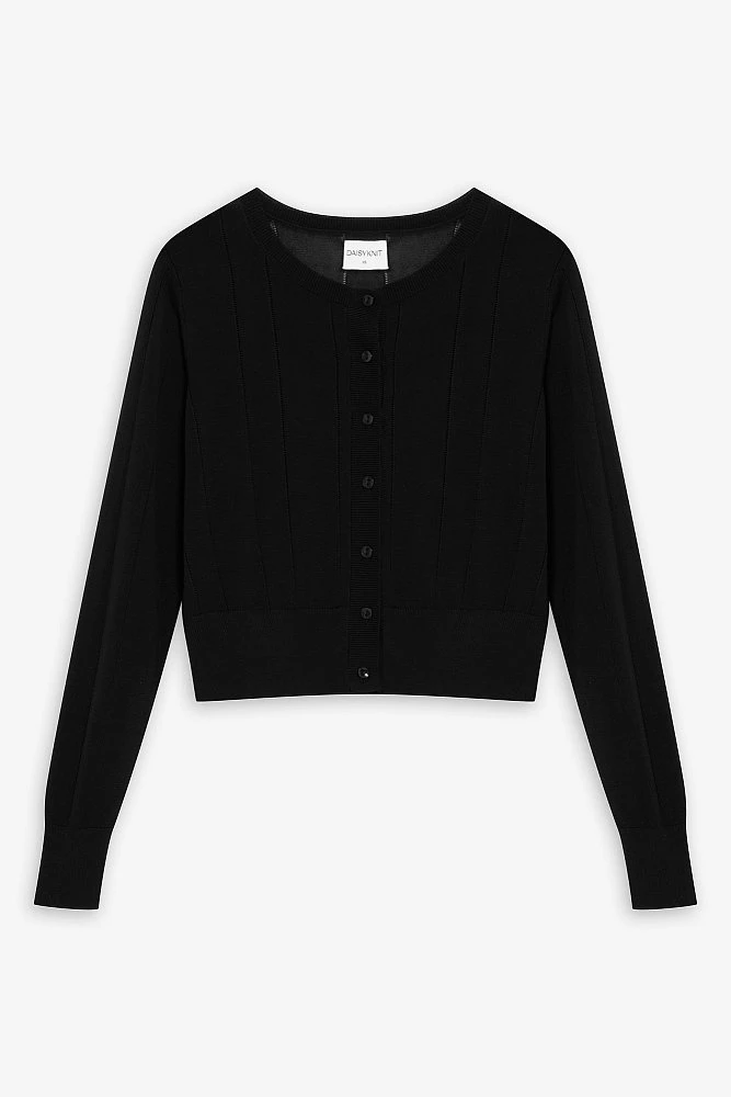 Кардиган фактурный укороченный