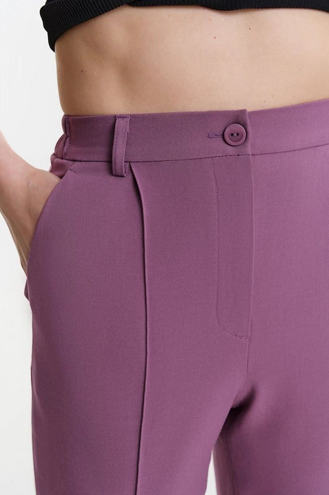 Брюки прямые с отстрочкой