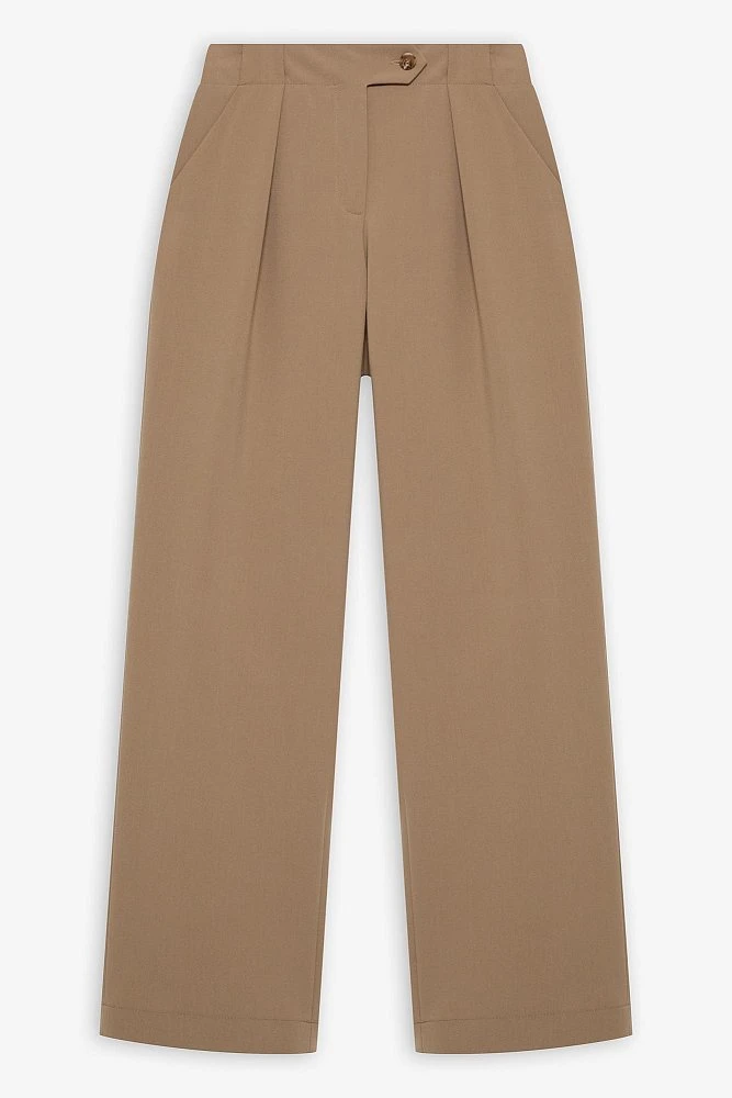 Брюки прямые со складками