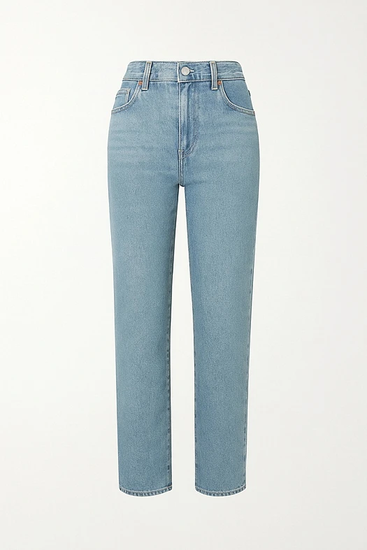 Джинсы-сигаретки (70% хлопок, 27,5% п/э, 1,5% эластан Голубой; Размер: L)