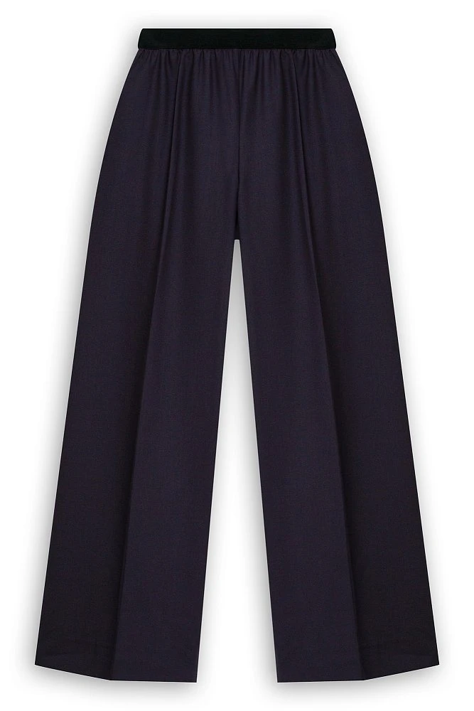 Брюки широкие с эластичным поясом