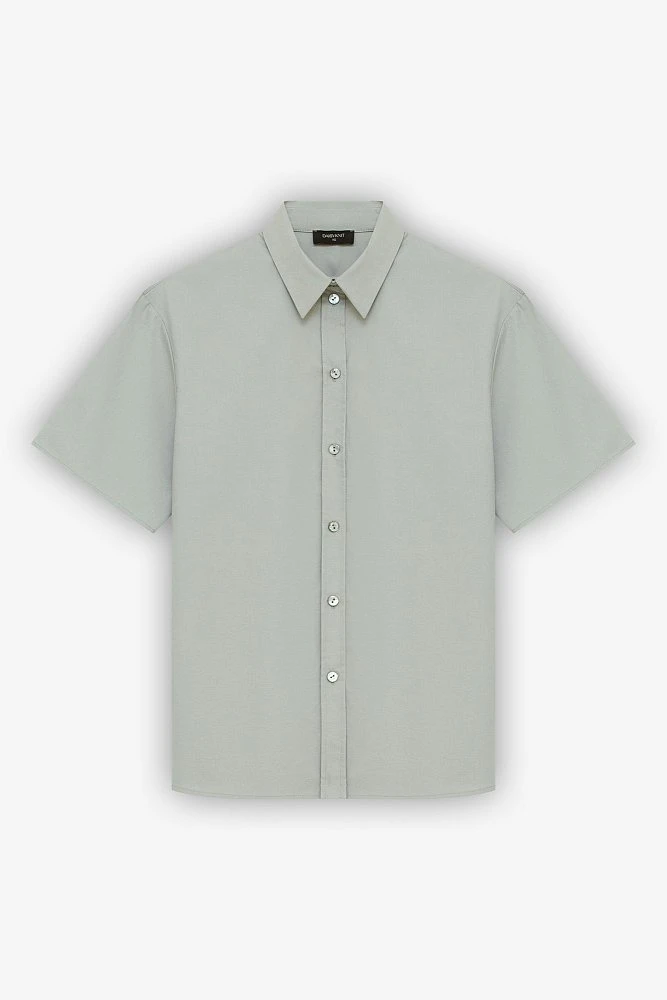 Рубашка с коротким рукавом из хлопка