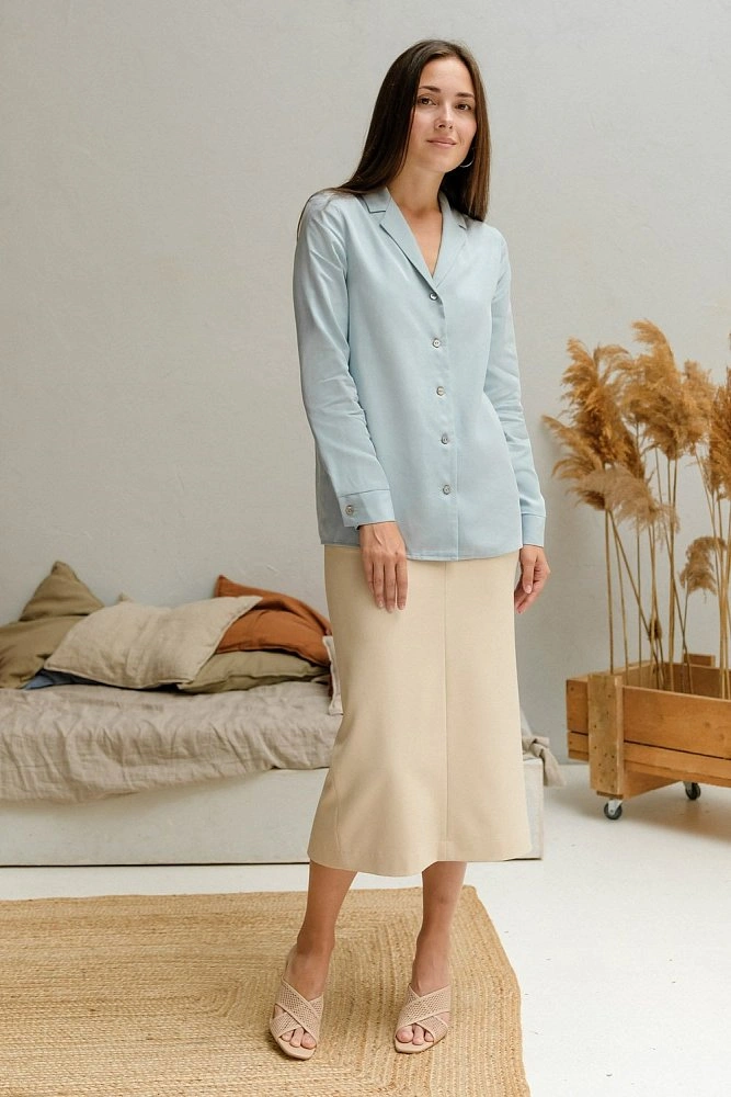 Блуза с английским воротником