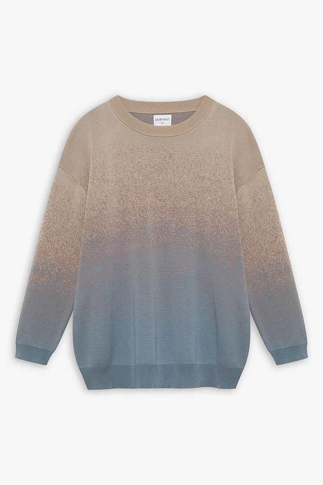 Джемпер с эффектом градиент