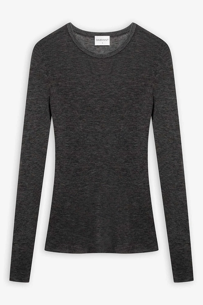 Джемпер прозрачный из тонкой шерсти