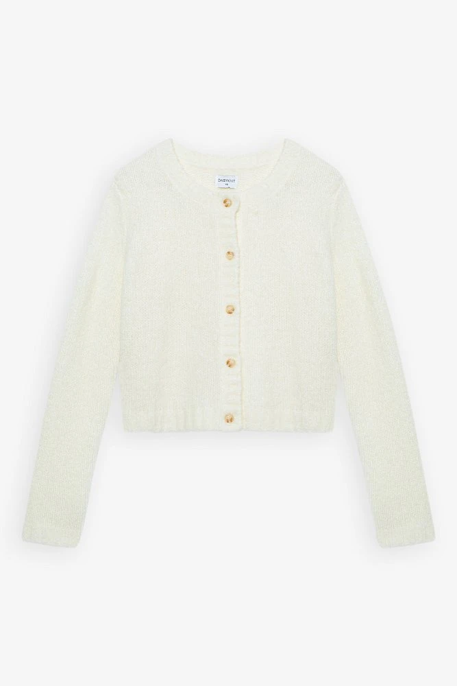 Кардиган укороченный из фактурной пряжи