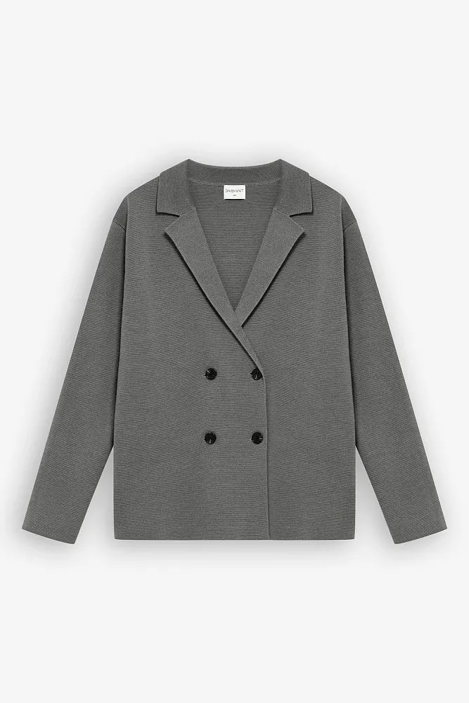 Жакет вязаный с мерсиризованной шерстью