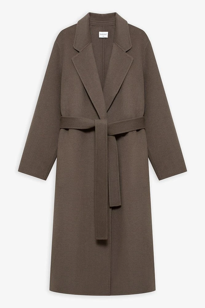 Пальто на запах из шерсти