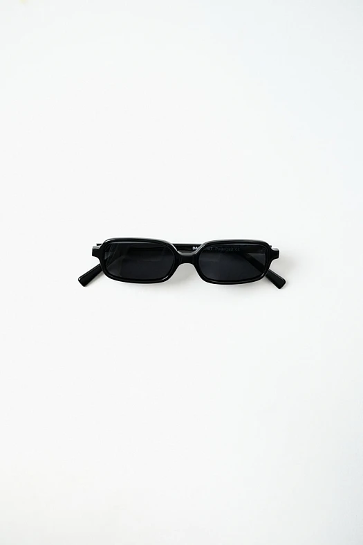 Солнцезащитные очки с поляризацией в прямоугольной оправе (Оправа - 100% ацетат, линзы - 100% акрил Черный; Размер: OS)