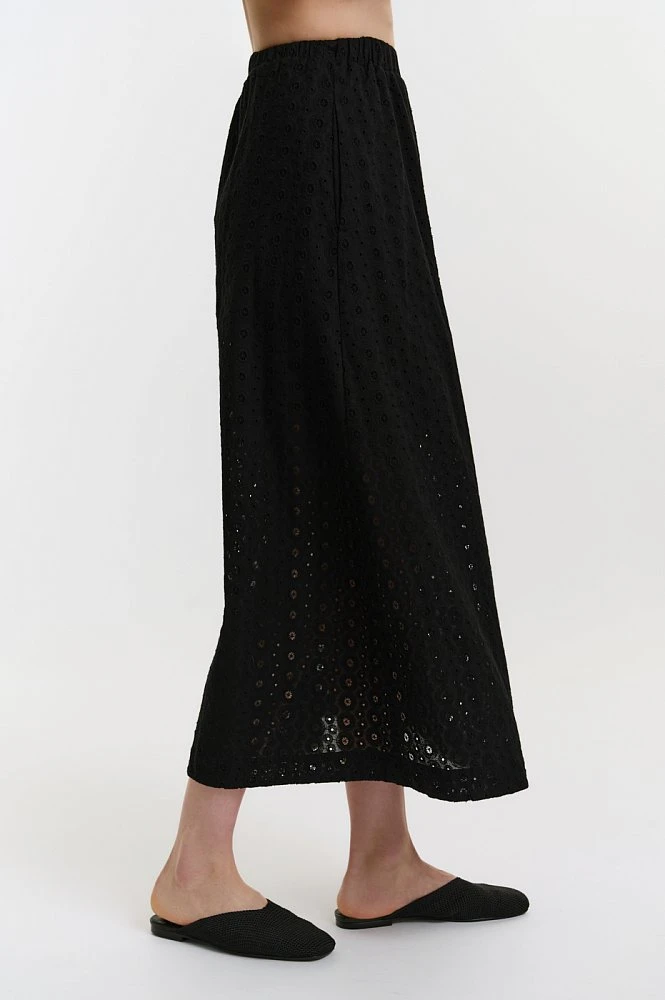 Юбка макси из хлопка Broderie Anglaise
