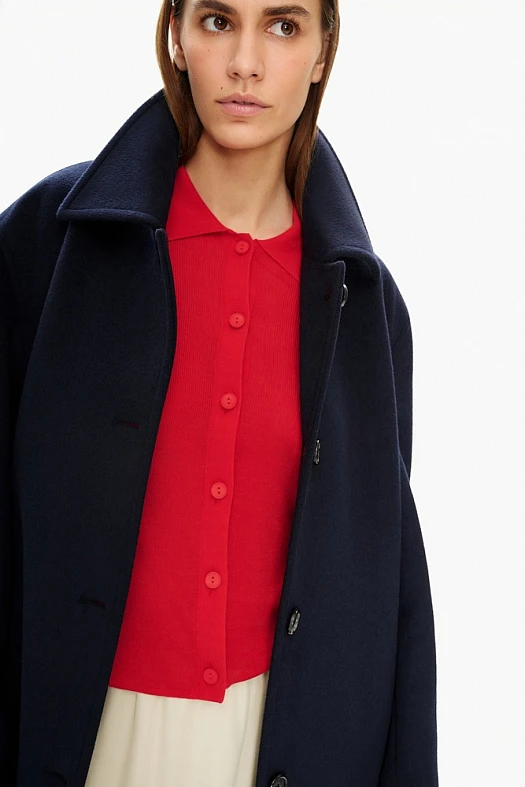 Рубашка из тонкого трикотажа (100% лиоцелл Красный; Размер: L)