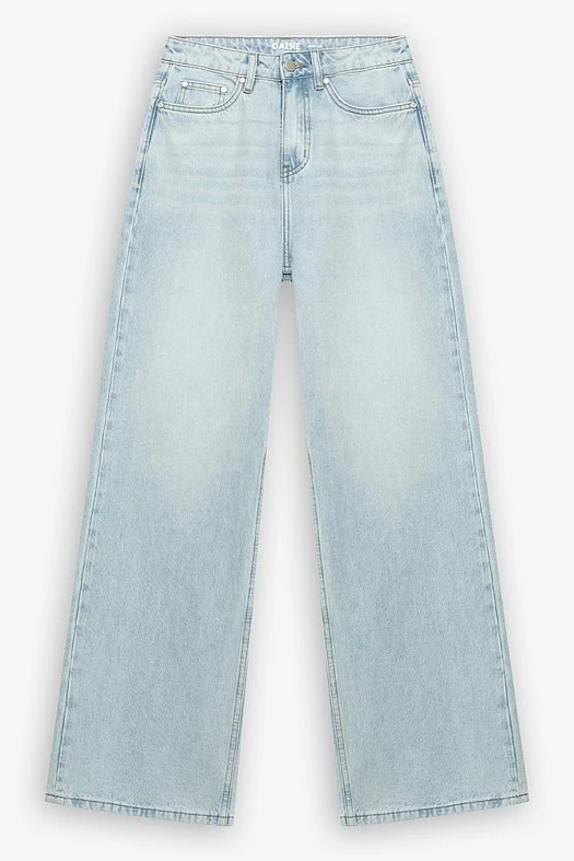Джинсы Wide leg (100% хлопок Светло-голубой; Размер: XXS)