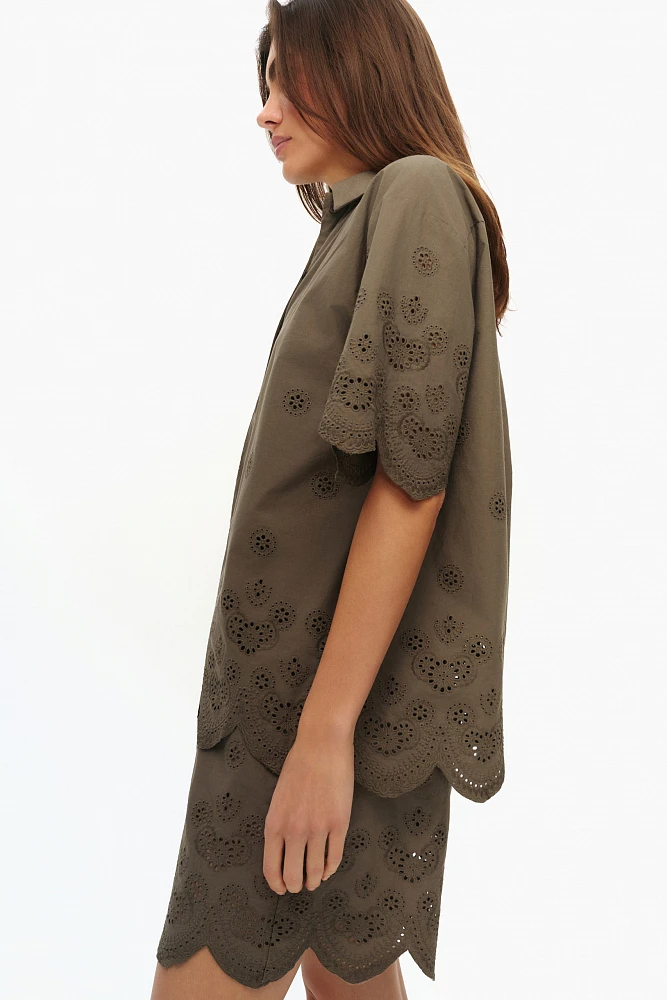 Рубашка из хлопка Broderie Anglaise