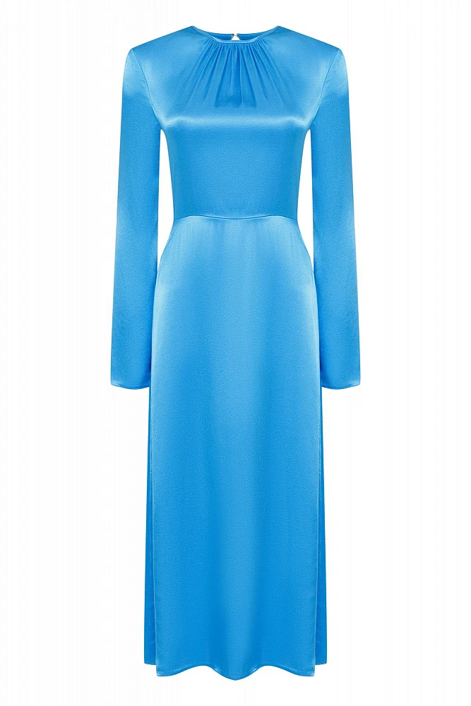 Платье миди с вырезом на спине