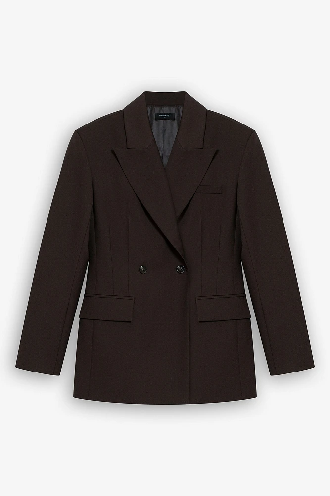 Жакет двубортный приталенный