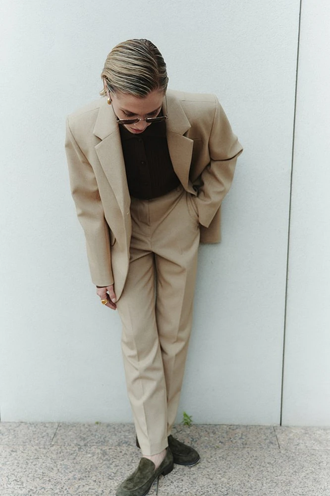 Брюки зауженные со стрелками