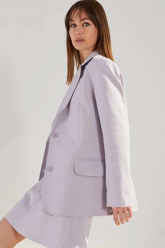 Жакет с необработанным краем