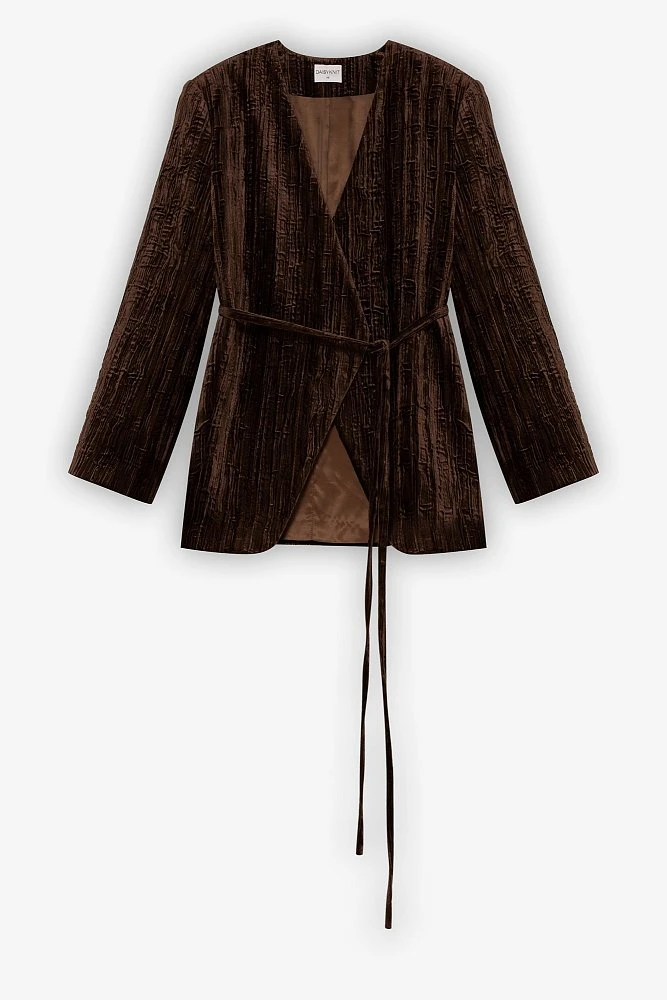 Жакет из жатого бархата