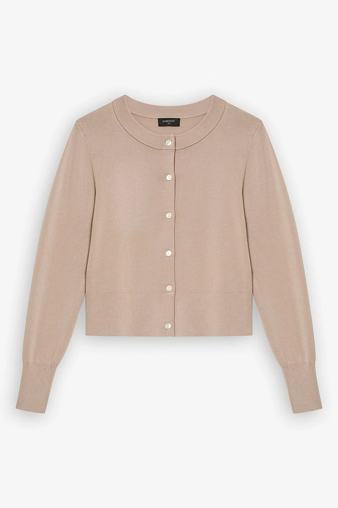 Кардиган облегающий с шелком