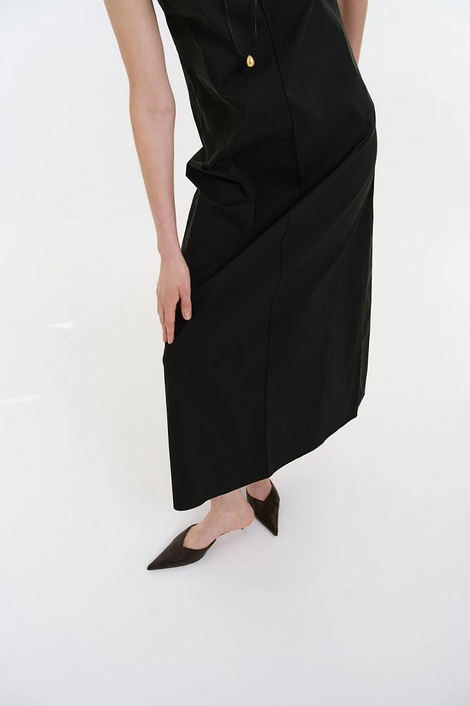 Платье макси из хлопка