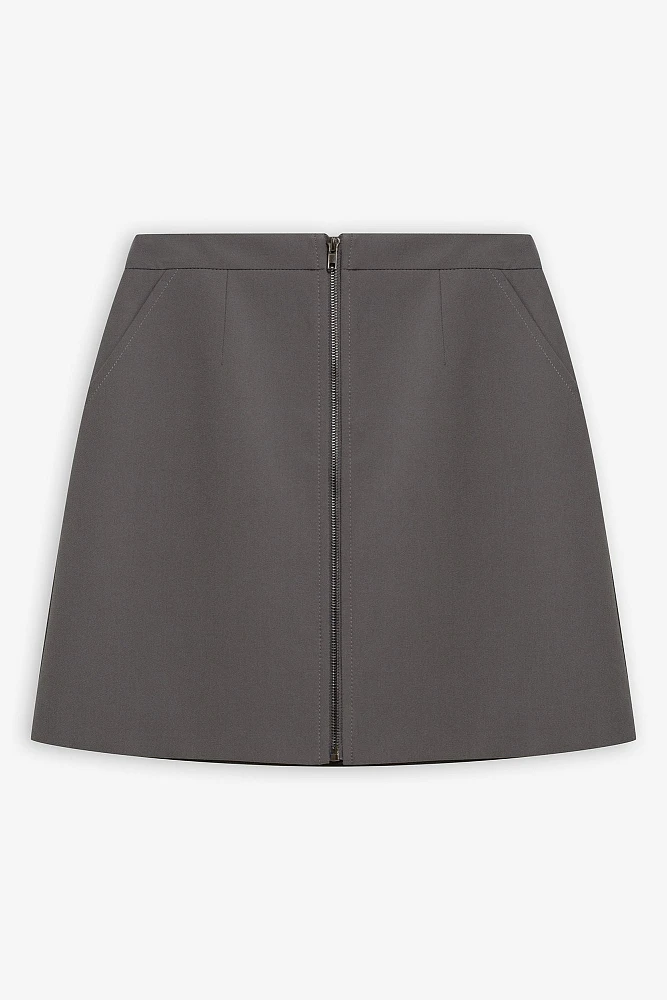 Юбка мини с молнией