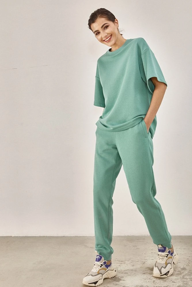 Брюки джоггеры с манжетами