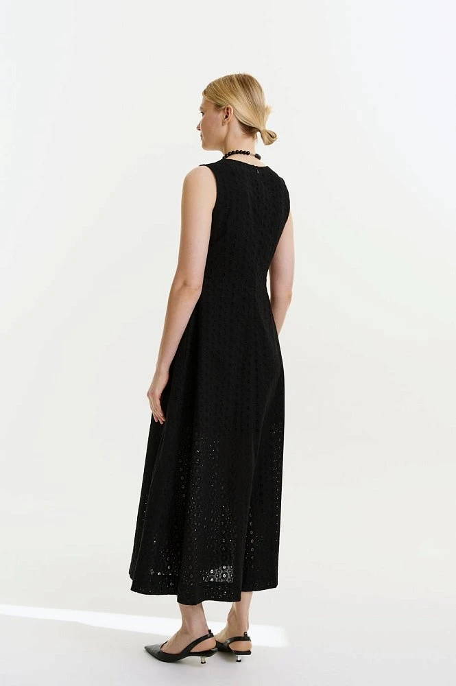 Платье макси из хлопка Broderie Anglaise