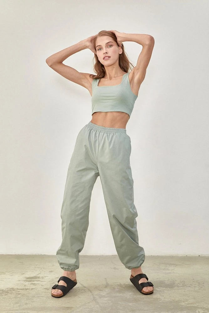 Брюки джоггеры хлопковые