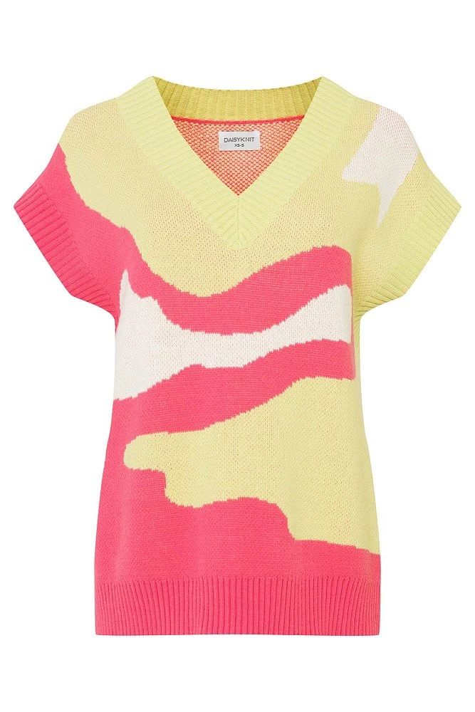 Трикотажный жилет с узором