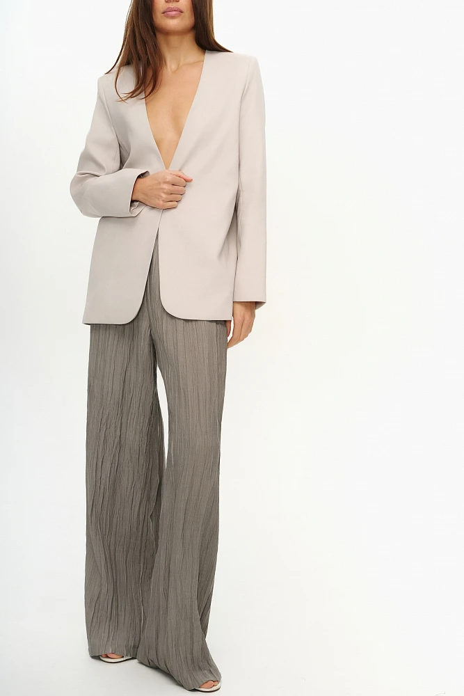 Брюки из струящейся жатой вискозы