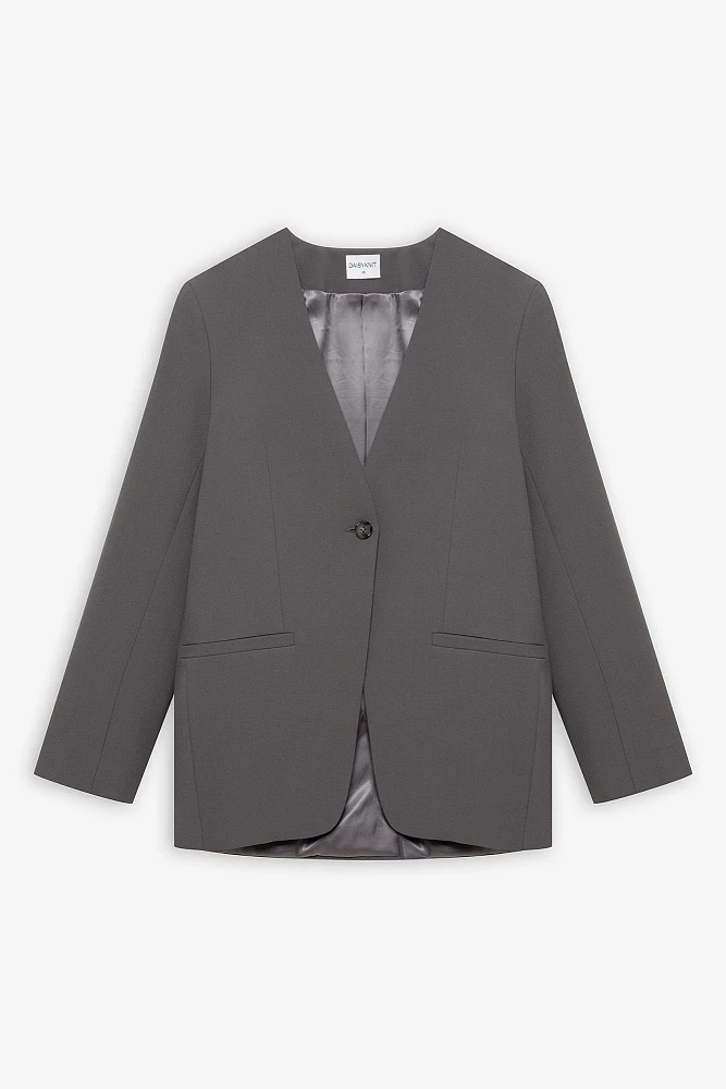 Жакет прямой без лацканов