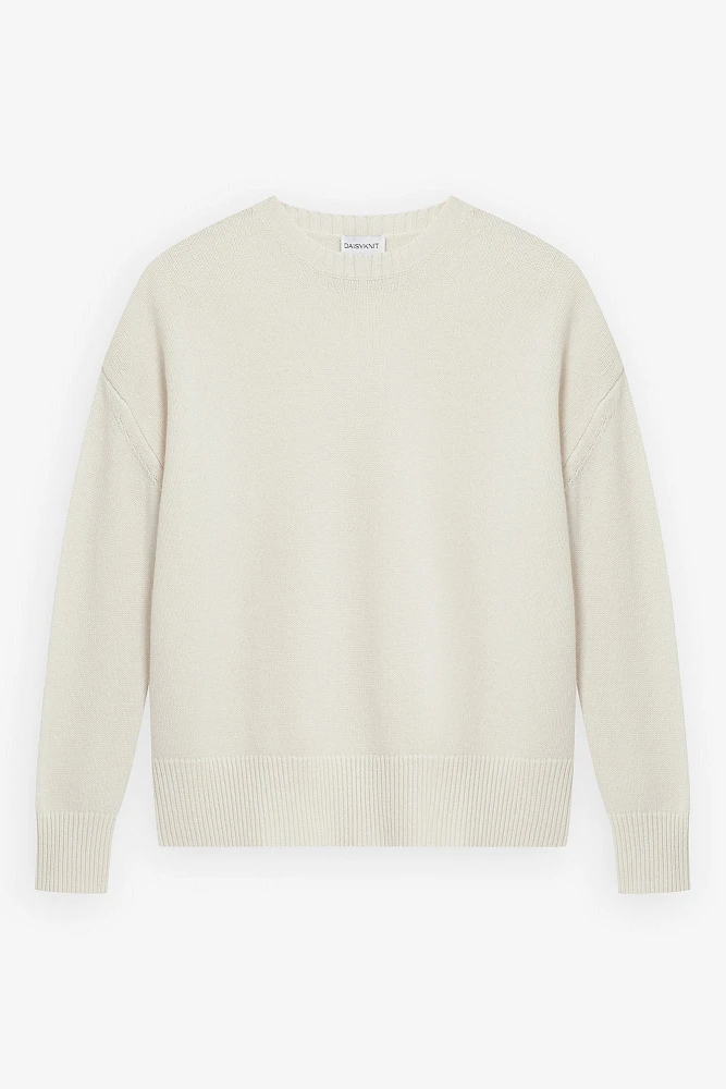 Свитер оверсайз с круглой горловиной