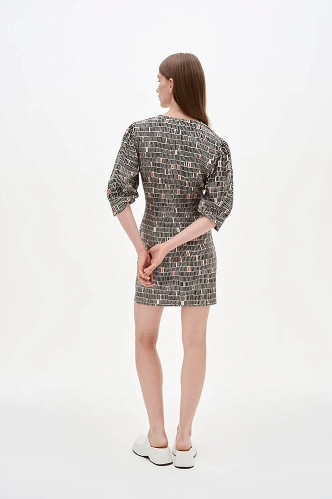 Платье мини с драпировкой