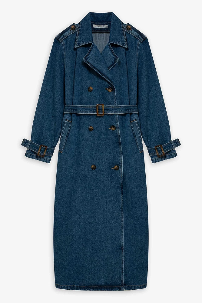 Тренч джинсовый