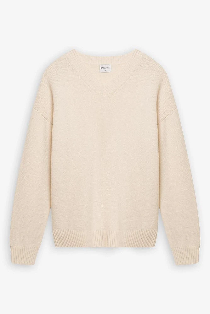Свитер с V-вырезом из шерсти