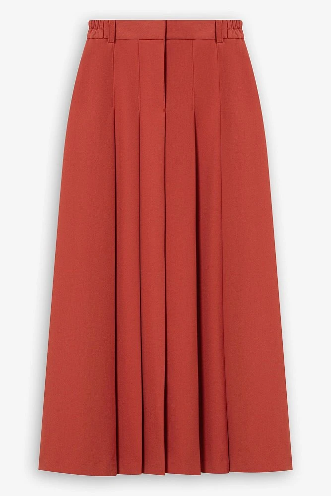 Юбка макси со складками