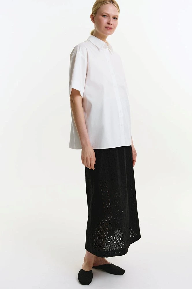 Юбка макси из хлопка Broderie Anglaise