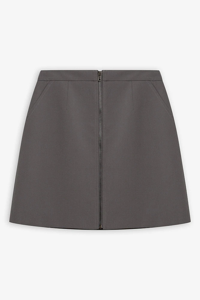 Юбка мини с молнией