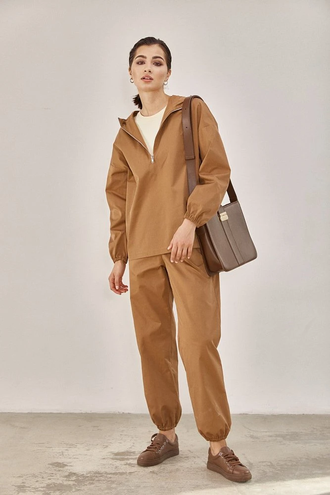 Свитшот на молнии хлопковый