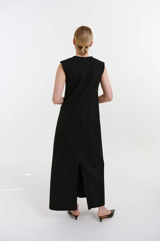 Платье макси из хлопка